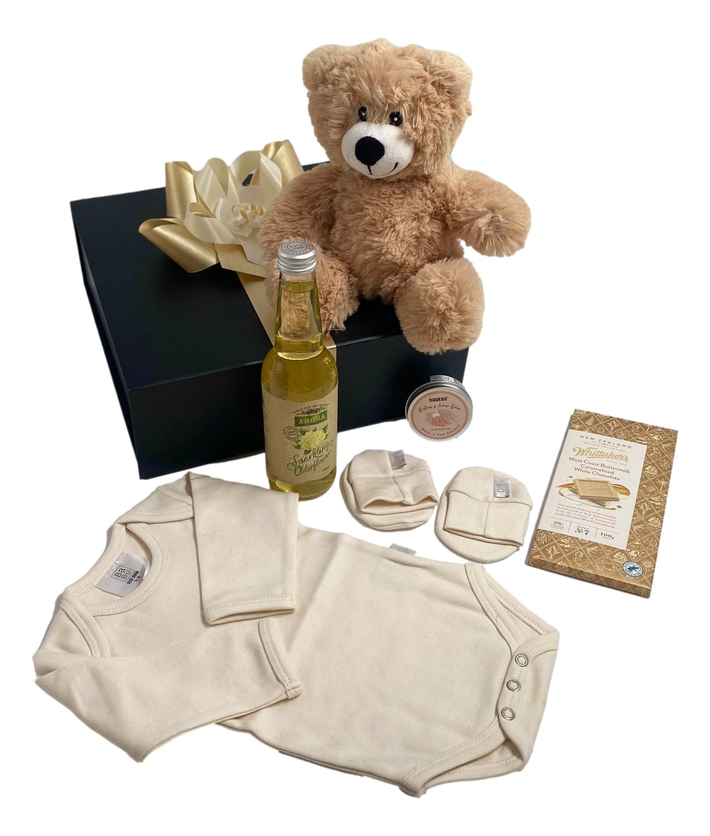 Gender Neutral New Born Baby Gift Box With Teddy